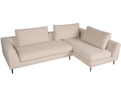 Hoekbank Source - Stof - Beige - 281 x 87 x 179 cm (BxHxD)