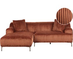 Hoekbank STENUM Corduroy Bruin Rechterzijde