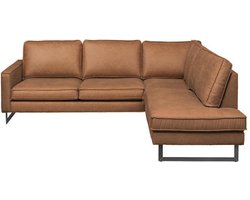 Hoekbank - Stuart - rechts - Lederlook Missouri cognac 03