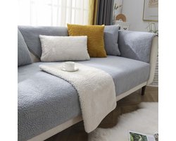 Hoekbankhoes waterdicht L-vorm - Bankhoes 1-2-3-4-zits - Lichtgrijs - 90 x 210 cm hoekbank overtrek