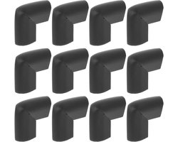 Hoekbeschermers - Anti-botsingshoek - 16 stuks - Tafel beschermhoeken - Hoekbeschermer tafel - Zwart - Beschermhoes voor bureauhoek - veiligheid van kinderen - kind bescherming scherpe hoeken - Tafel Hoekbeschermers