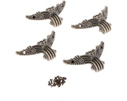 Hoekbeschermers - Kist randen cover - Decoratieve kisten - Zinklegering materiaal - Model A: 20mm - Brons