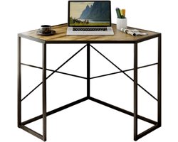 Hoekbureau - Compact bureau - Bureau industrieel - Computertafel - Schrijftafel - 80L x 80B x 77,5H cm
