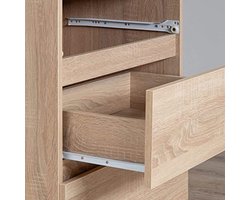 Hoekbureau met Laden en Planken, Compact Bureau voor Thuiswerk, Modulaire Opbergruimte, L 124 x H 77 x D 85