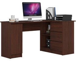 Hoekbureau Rechts B20 / Computerbureau / Computer Tafel / Bureautafel Rechts / Venge / 155 x 77 x 85 cm