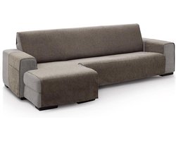 Hoekdeel rechts - Grote Chaise Longue Bankhoes met Rugleuning van 280 cm - Suède Zacht - 100% Made in Spain hoekbank overtrek