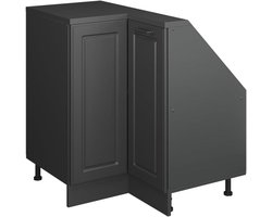 Hoekkast Schuine Wand - Dakkast Opberger - Ruimte Benutten - Geschikt Voor Schuine Daken - 75x81 cm - Antraciet