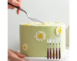 Hoekpalet - 8-delige set - taartscheppen - taartspatels - cakepalet - cakegereedschap - bakaccessoires