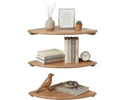 Hoekplank - 3 x 30 x 30 cm - hout