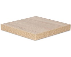 Hoekplank Houten Wandrek 32 x 32 cm Decoratieve Plank voor Muur