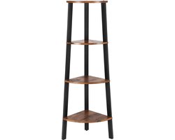 Hoekrek Sutton | 34 x 34 x 125 cm | Roestbruin design