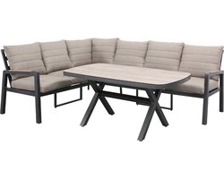 Hoekset Antraciet - Aluminium & Keramiek - 179x233x81,5 cm - Hoekset Donna - SenS-Line