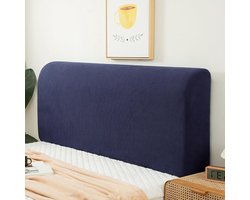 Hoes Hoofdbord - Bed Beschermhoes - Hoofdbord Vernieuwen - Zachte Fleece Stof - 200cm - Blauw