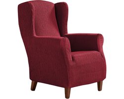 Hoes Oorfauteuil - Stoelhoes Bankhoes - Meubels Beschermen - Elastische Pasvorm - 70-110 cm Breed - Rood