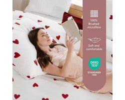 Hoes van geborstelde microvezel - comfortabel en stijlvol - 1 stuk - Oeko-Tex gecertificeerd