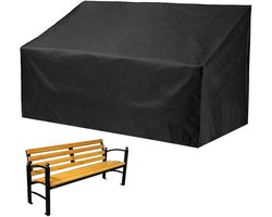 Hoes voor bank met trekkoord - Patio Loveseat-hoes, terrasbankhoezen, meubelstoelhoes, waterdichte UV-bescherming buitenbankhoes met zilveren UV-coating voor bankmeubels