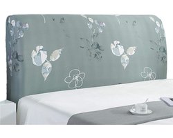Hoes voor hoofdbord - Bed hoofdbord beschermer - Hoofdbord opfrissen - Rekbaar polaire fleece - 120-200cm breed - Grijs