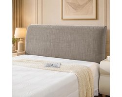 Hoes Voor Hoofdbord, Zachte Hoofdbordhoes Volledige Afdekking, Rekbaar Stofdicht Beschermhoes Voor Hoofdeinde, Wasbaar Hoes Hoofdbord Bed, 180cm, Kaki