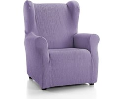 Hoes voor Oorfauteuil - Rekbare Stof, Paars - Beschermhoes voor Fauteuil