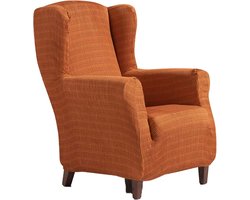 Hoes voor Oorfauteuil - Stoelhoes Bankhoes - Meubels Beschermen - Elastische Jacquard Stof - 1-Zits 70-110 cm - Oranje