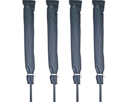 Hoes voor parasol tot Ø4m - Waterdicht en weerbestendig, 420D polyester, antraciet
