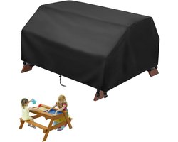 Hoes voor picknicktafel, stofhoes voor speeltafel, 210D stof, 102 x 102 x 53,2 cm