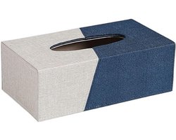 hoes voor tissuedoos High-end Licht Luxe Tissue Doos Moderne Woondecoratie Papier Doos Decoratie Salontafel Eettafel Tissue Opbergdoos Decoratieve tissuehouder (Color : Blu, Size : L)