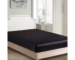 Hoeslaken 140 x 200 cm satijn - geschikt voor hoge matrassen tot 30 cm