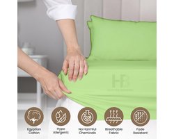 Hoeslaken 150x200 cm 100% Katoen Satijn 400 Draaddichtheid, 40cm Hoog Matras