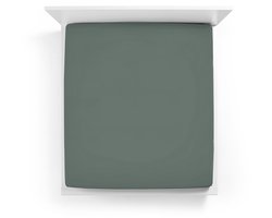 Hoeslaken Bella Donna Jersey 90-100x200-220 cm (vintage groen 0635)