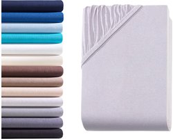 Hoeslaken Katoen 160 g/m² Extra Hoog voor Boxspring en Waterbedden (140-160 x 200-220 cm)