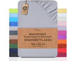 Hoeslaken Microvezel voor Boxspring en Waterbed 200x220 cm tot 40 cm Hoogte