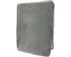 Hoeslaken, set, zilver, 200 x 220 cm, warm, behaaglijk, premium kasjmier, touch, waterbed, boxspringbed, teddy, laken, fleece, pluche laken