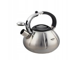 Hoffner Inductie Waterkoker 3L met Fluitje - Roestvrij Staal