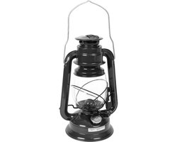Hofftech Stormlantaarn 30 cm - Zwart - olielamp petroleumlamp stormlamp olie lamp (excl. lampolie)