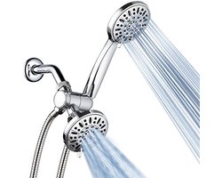 Hoge druk 3-weg douchecombo met 6-instelling douches voor ultieme douche-ervaring