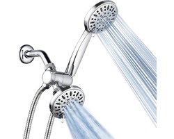 Hoge druk 3-weg douchecombo met 6-instelling douches voor ultieme douche-ervaring