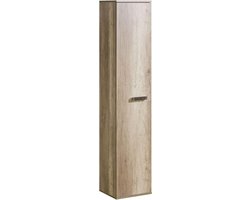 Hoge Kast - Draaideurkast Plankenkast - Opbergen Woonkamer - Modern Design - 35x175x32 cm - Canyon Eiken