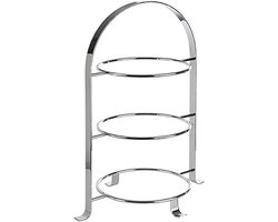 Hoge kwaliteit metalen serveerplank etagère voor 3 borden - elegante presentatie voor cakes, muffins en meer