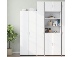 Hoge smalle kast - Opbergkast - Ruimte besparen - Veelzijdig toepasbaar - 30 x 425 x 225 cm - Wit
