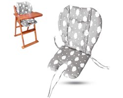 Hoge stoel kussen - grote verdikking - baby zitkussen voering - ademend - geschikt voor alle soorten eetkamerstoelen - mode grijze wolken