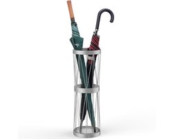 Hoge Zilveren Paraplustandaard met Absorberende Steen en Ventilatie