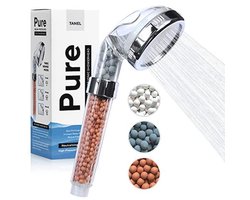 Hogedruk Ionische Douchekop - Waterbesparende Douchekop met 3 Modi - Hard Waterverzachter