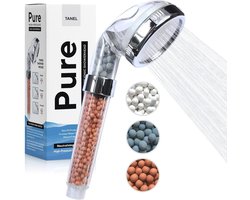 Hogedruk Ionische Douchekop - Waterbesparende Douchekop met 3 Modi - Hard Waterverzachter