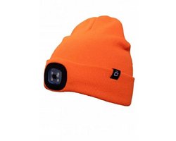 Högert Technik Otto - Wintermuts - Met LED-verlichting - Oranje - Universele maat