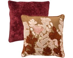 Hoii - KUSSENSET | 2-delig | 45x45 cm en 50x50 cm | bruin, rood | Hoii
