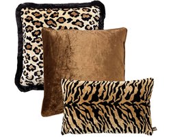 Hoii - KUSSENSET | 3-delig | bruin, beige | Hoii | inclusief binnenkussens