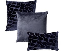 Hoii - KUSSENSET | 3-delig | Celeste Curated | blauw | Hoii | inclusief veren binnenkussens