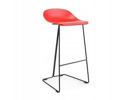 Hoker Caro Bar - Rood/Zwart, 75cm Zithoogte