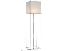 Hollands Licht Lotek XL Vloerlamp, Frame Metaal, Doek Wit